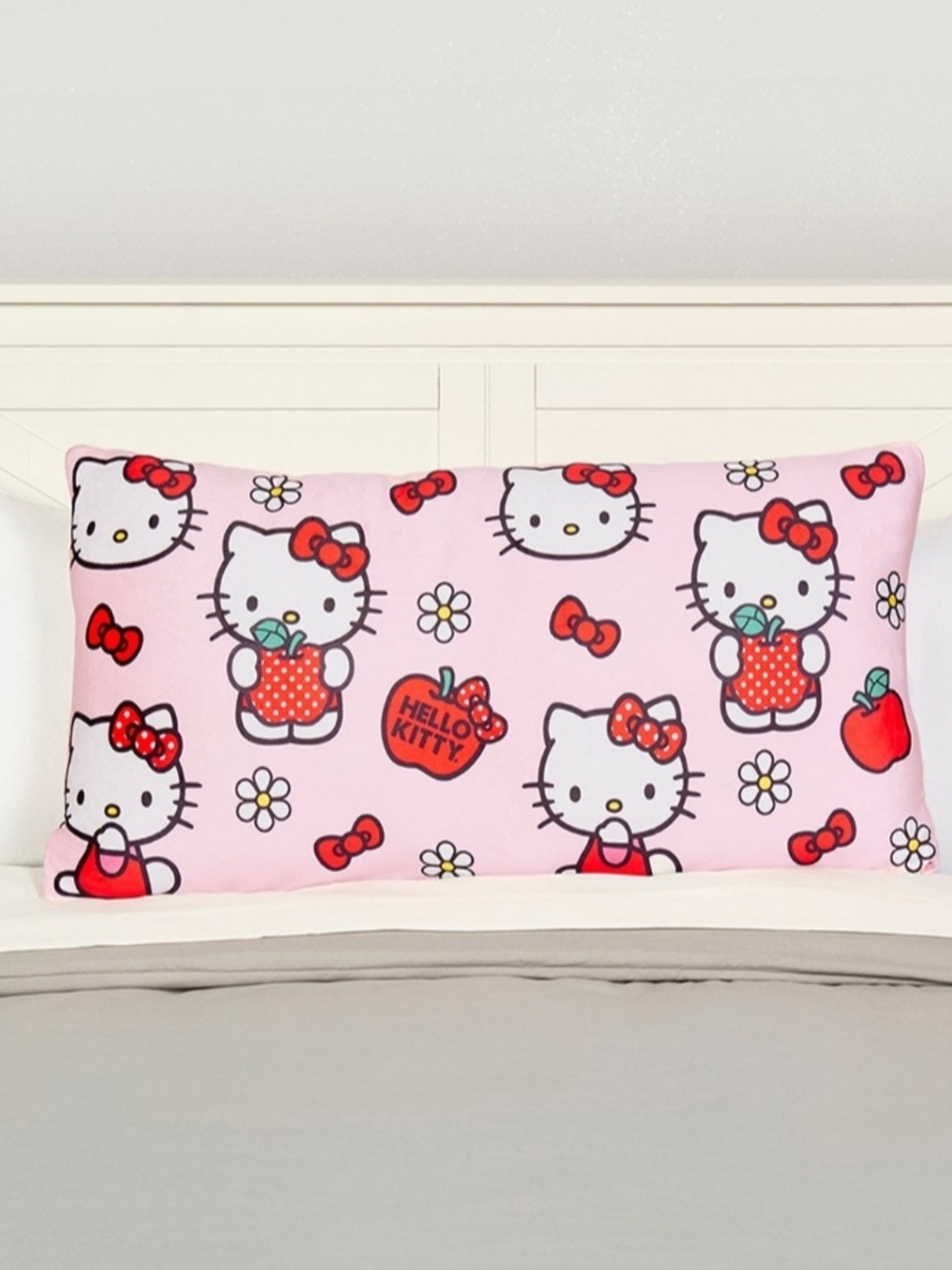 Hello Kitty Pink Body Pillow with Red Accents